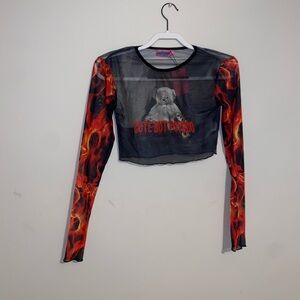 Cute but Psyco Mesh Edikted Shirt